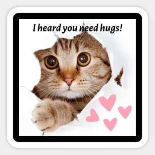 I heard you need hugs!! Sticker